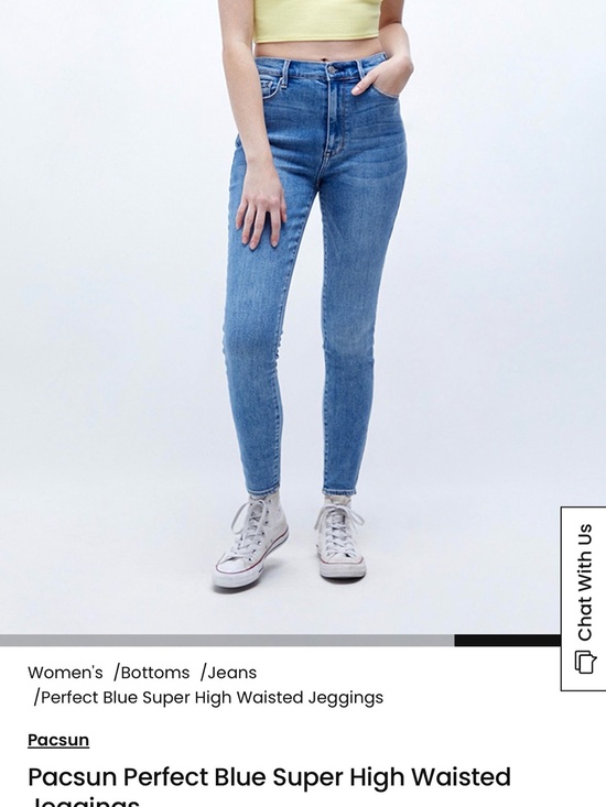 PacSun Denim - PacSun Super High-Waist Light Blue Jeggings